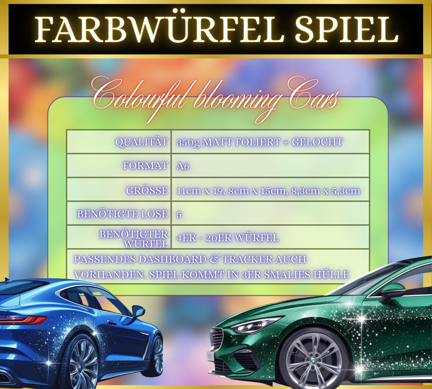 Colourful blooming Cars (komplett matt foliert)