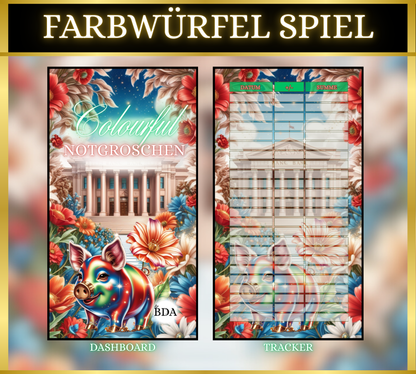 Colourful Notgroschen (komplett matt foliert)