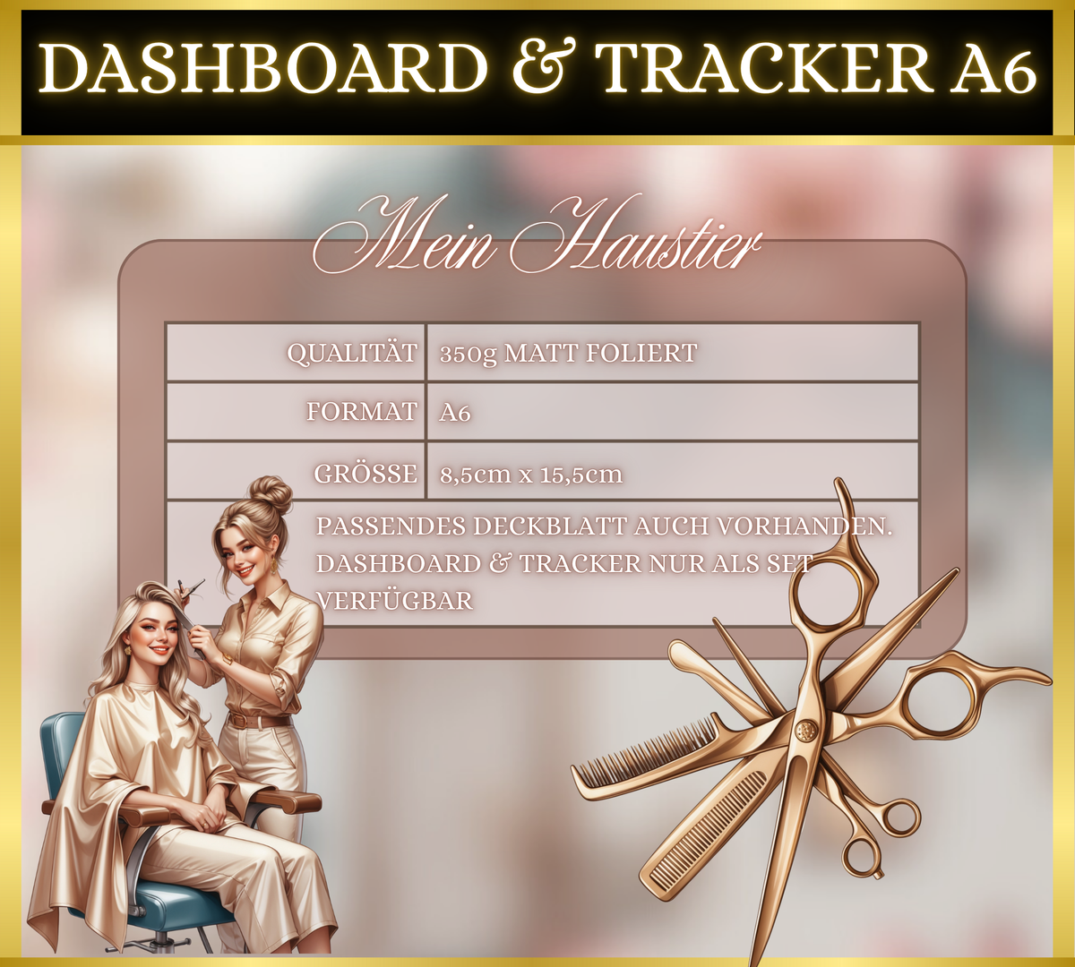 A6 Dashboard & Tracker MATT foliert - Friseur