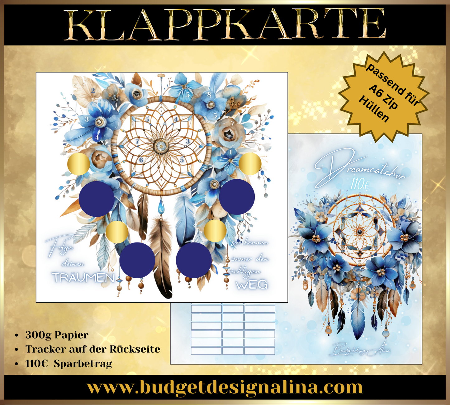 Dreamcatcher 2er Klappkarte