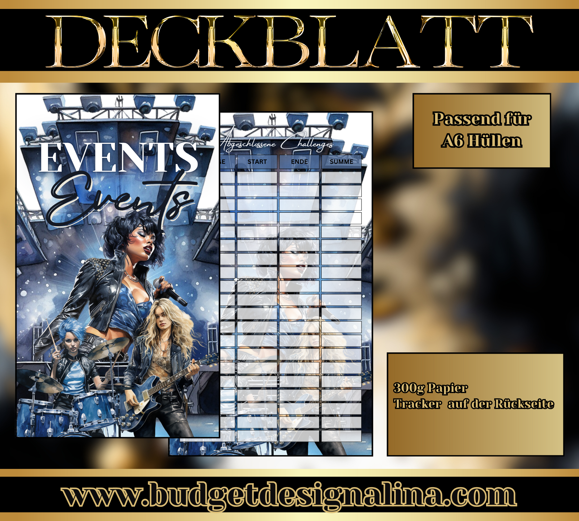 ABVERKAUF Deckblätter für deine Sparziele