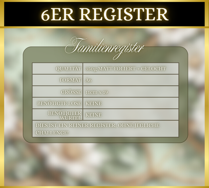 Register "Zufallschallenges" Familie