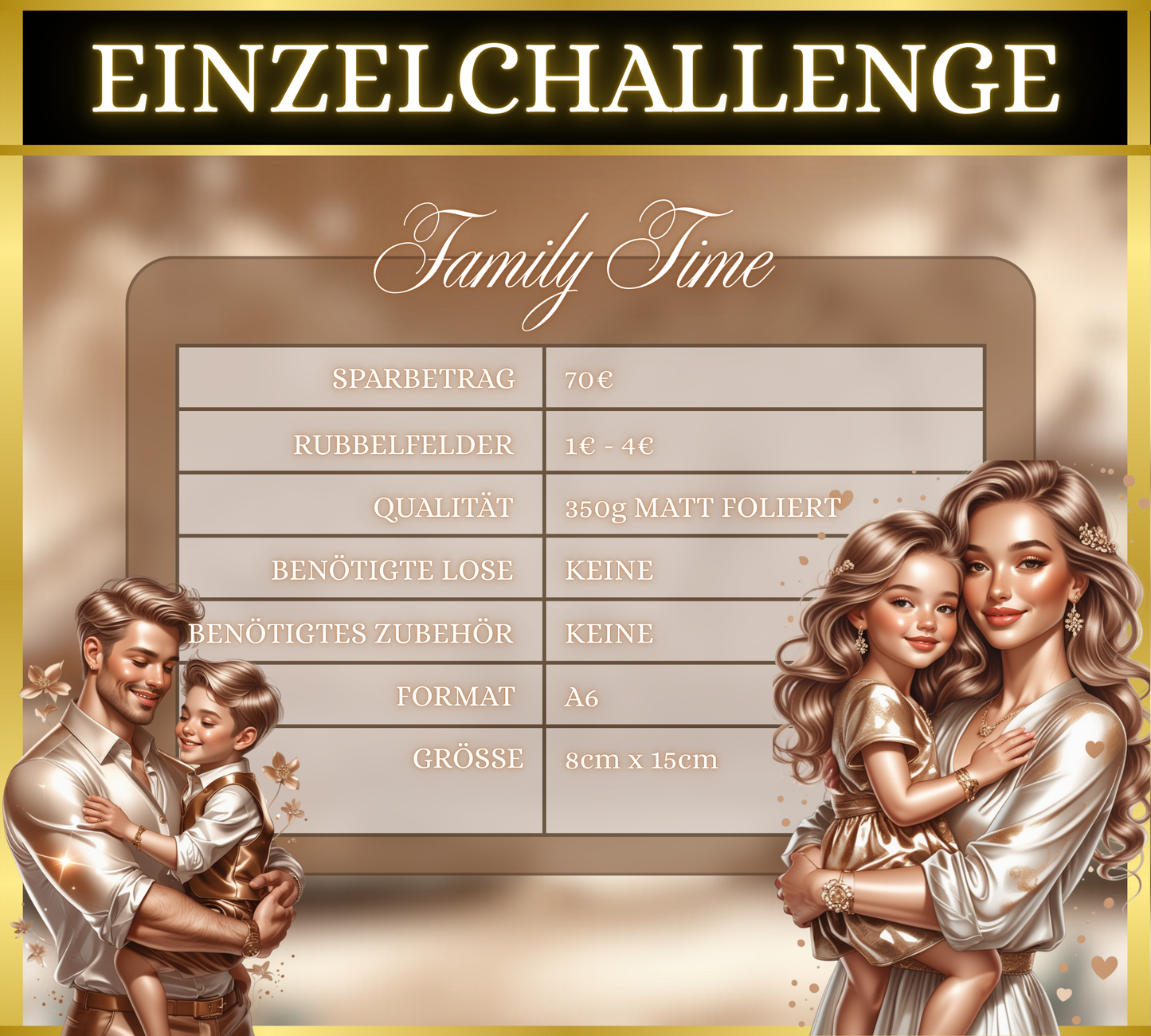 Family Time - Einzelchallenge (matt foliert)