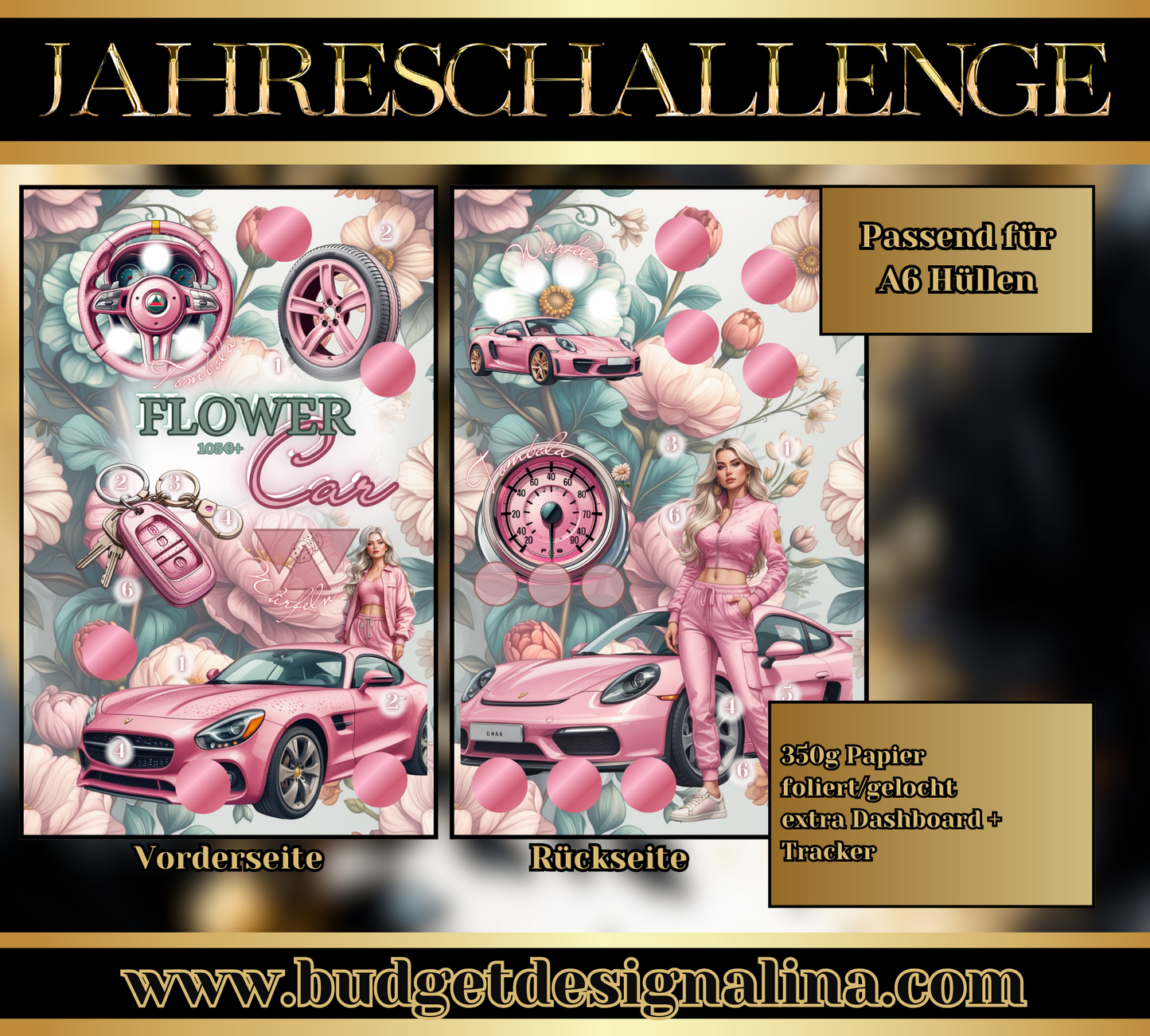 Flower Car - Mini Jahreschallenge/Einheftchallenge