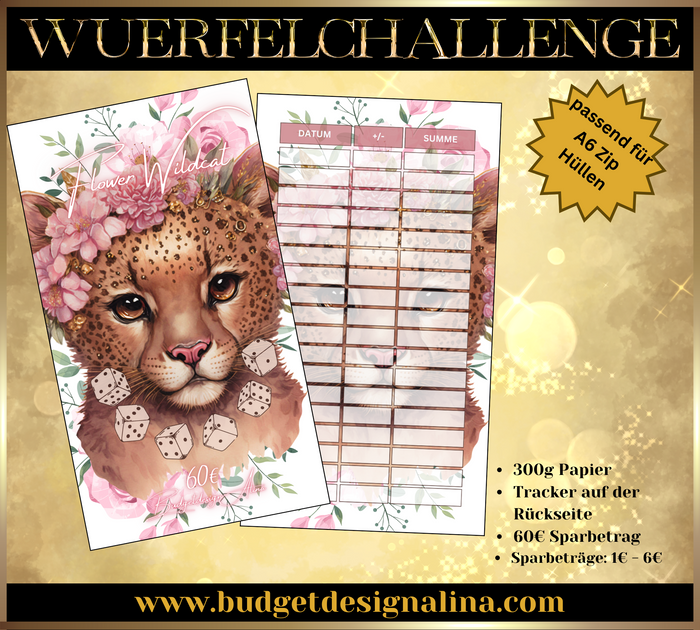 Flower Wildcat Würfelchallenge