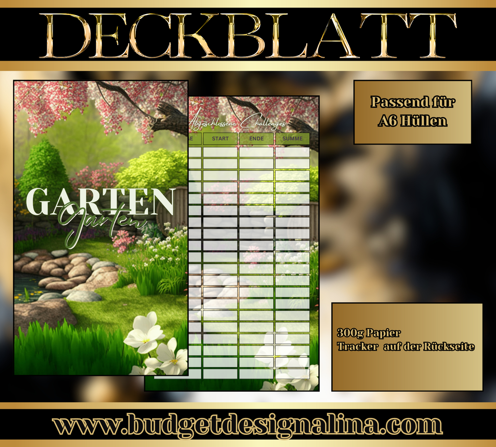 ABVERKAUF Deckblätter für deine Sparziele