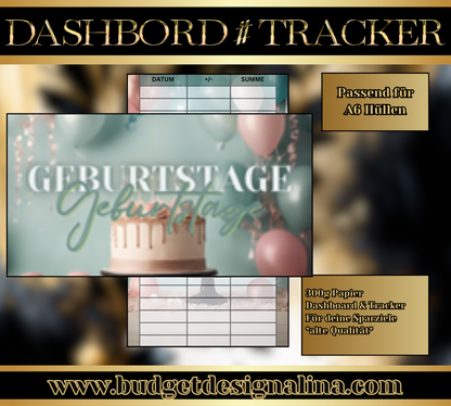 ABVERKAUF Dashboards & Tracker im Set für deine Sparziele