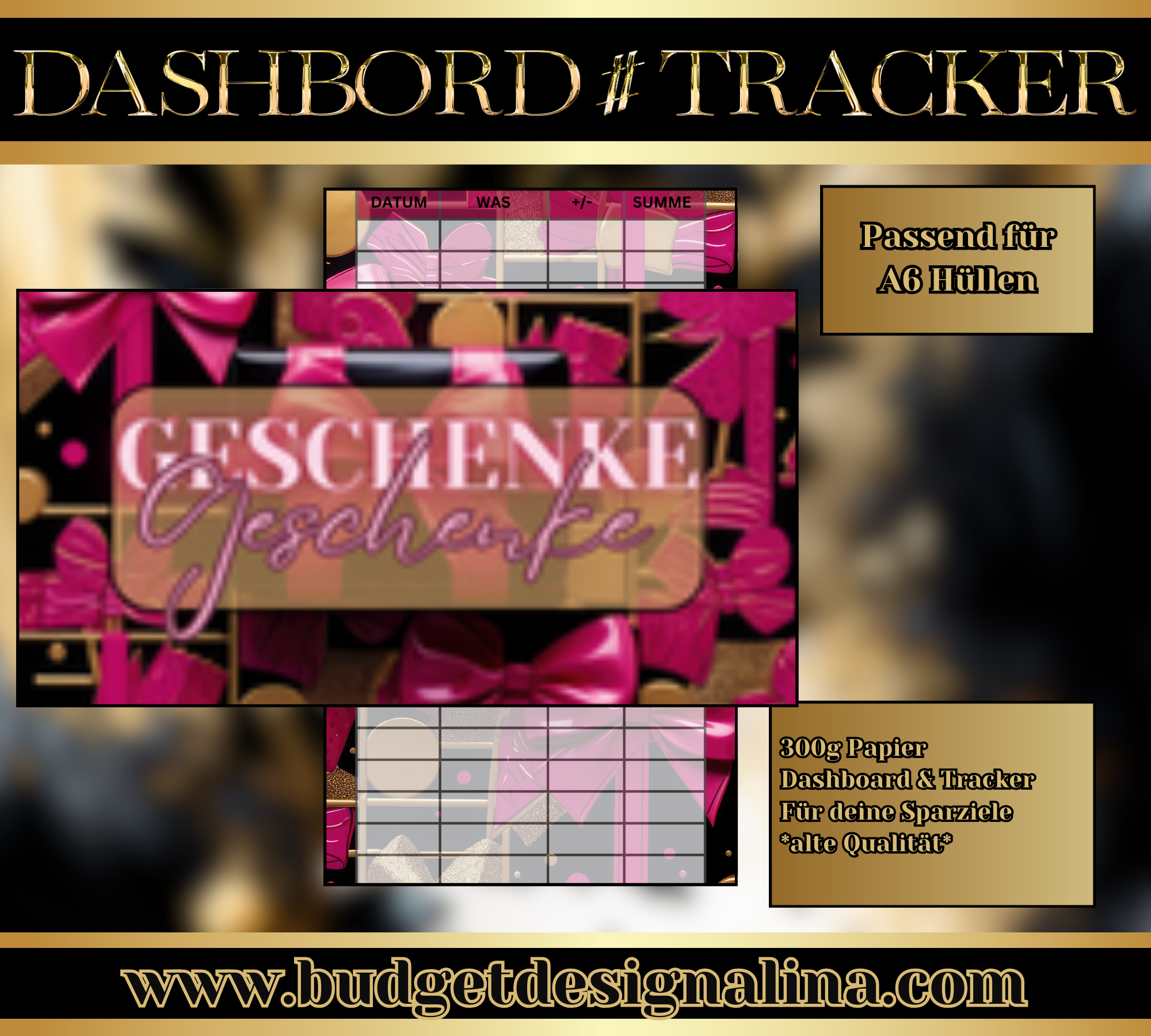 ABVERKAUF Dashboards & Tracker im Set für deine Sparziele