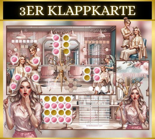 Good Hair, Good Day 3er Klappkarte