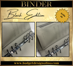 A6 Binder BLACK EDITION (grobe Struktur)