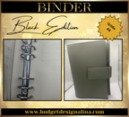 A6 Binder BLACK EDITION (grobe Struktur)