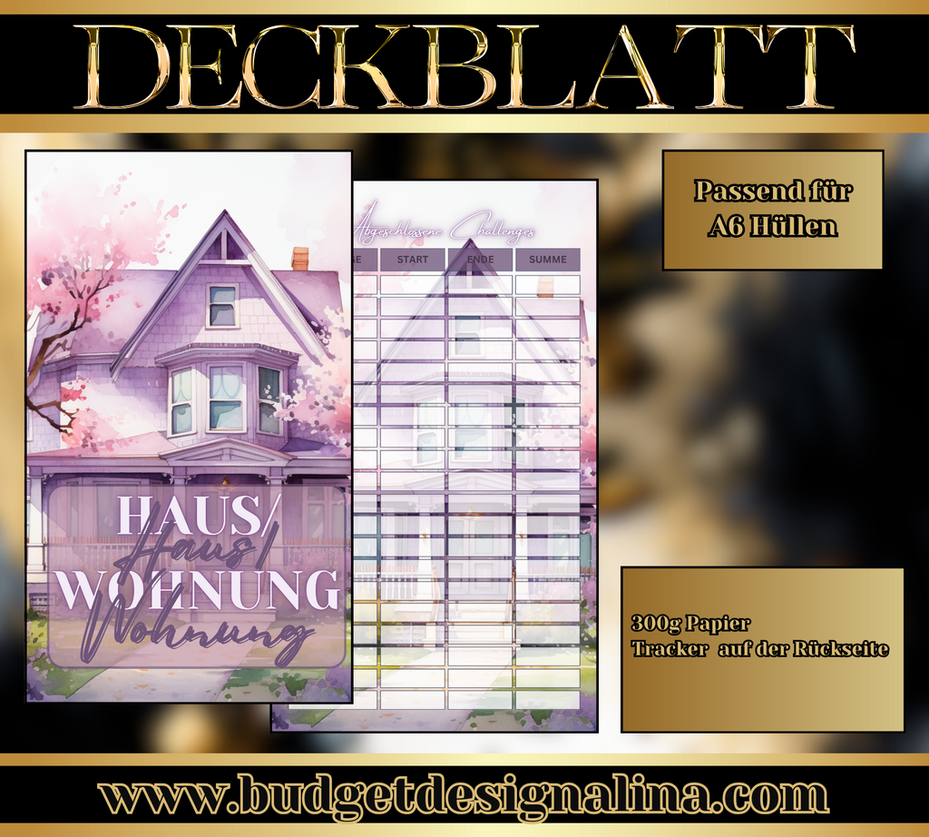 ABVERKAUF Deckblätter für deine Sparziele