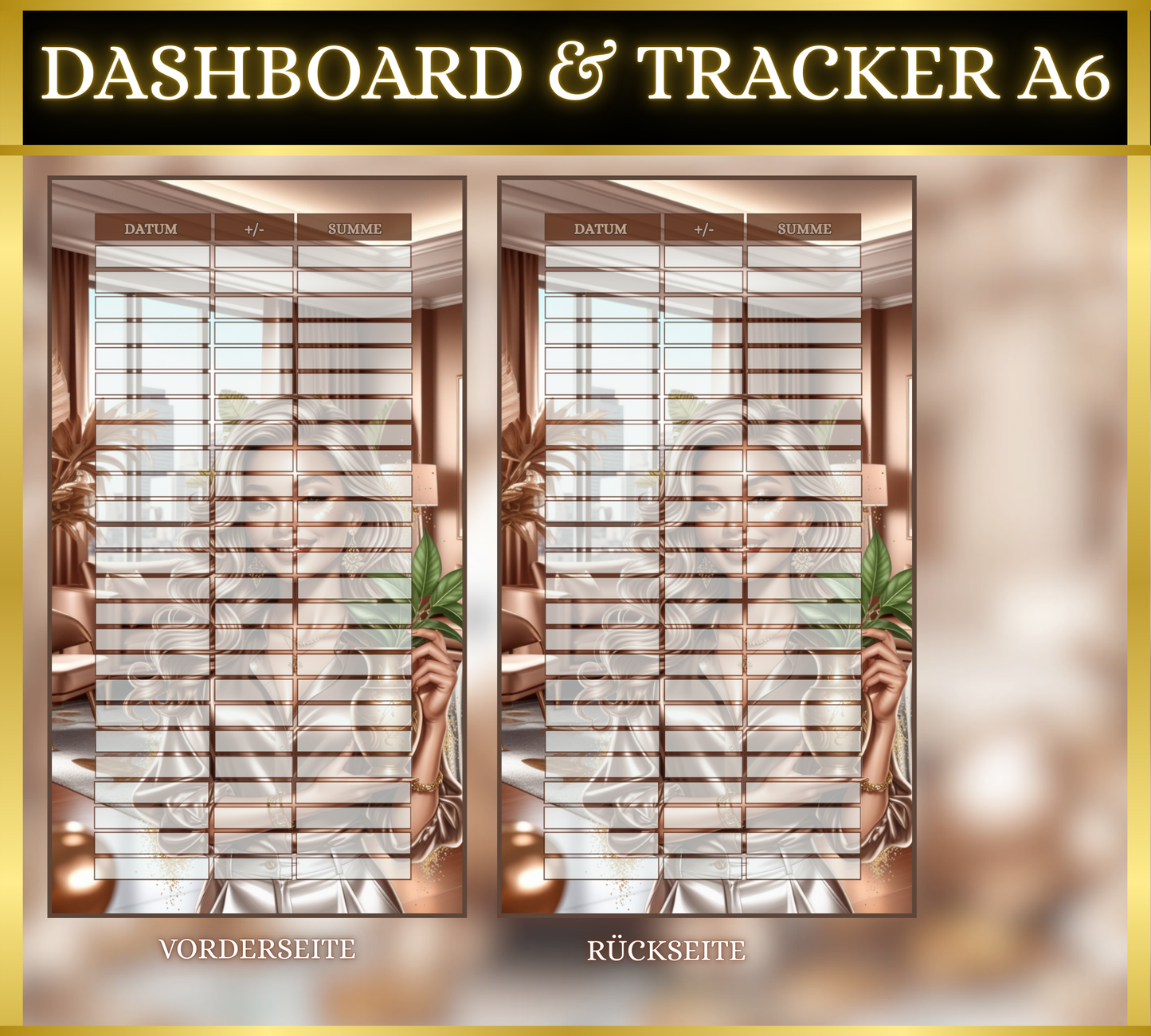 A6 Dashboard & Tracker MATT foliert - Home