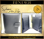 ABVERKAUF A6 Deluxe Binder mit Reißverschluss Flyleaf 3cm Ringe