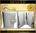 ABVERKAUF A6 Deluxe Binder mit Reißverschluss Flyleaf 3cm Ringe