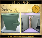 ABVERKAUF A6 Deluxe Binder mit Reißverschluss Flyleaf 3cm Ringe