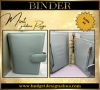 ABVERKAUF A6 Deluxe Binder mit Reißverschluss Flyleaf 3cm Ringe