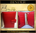 ABVERKAUF A6 Deluxe Binder mit Reißverschluss Flyleaf 3cm Ringe