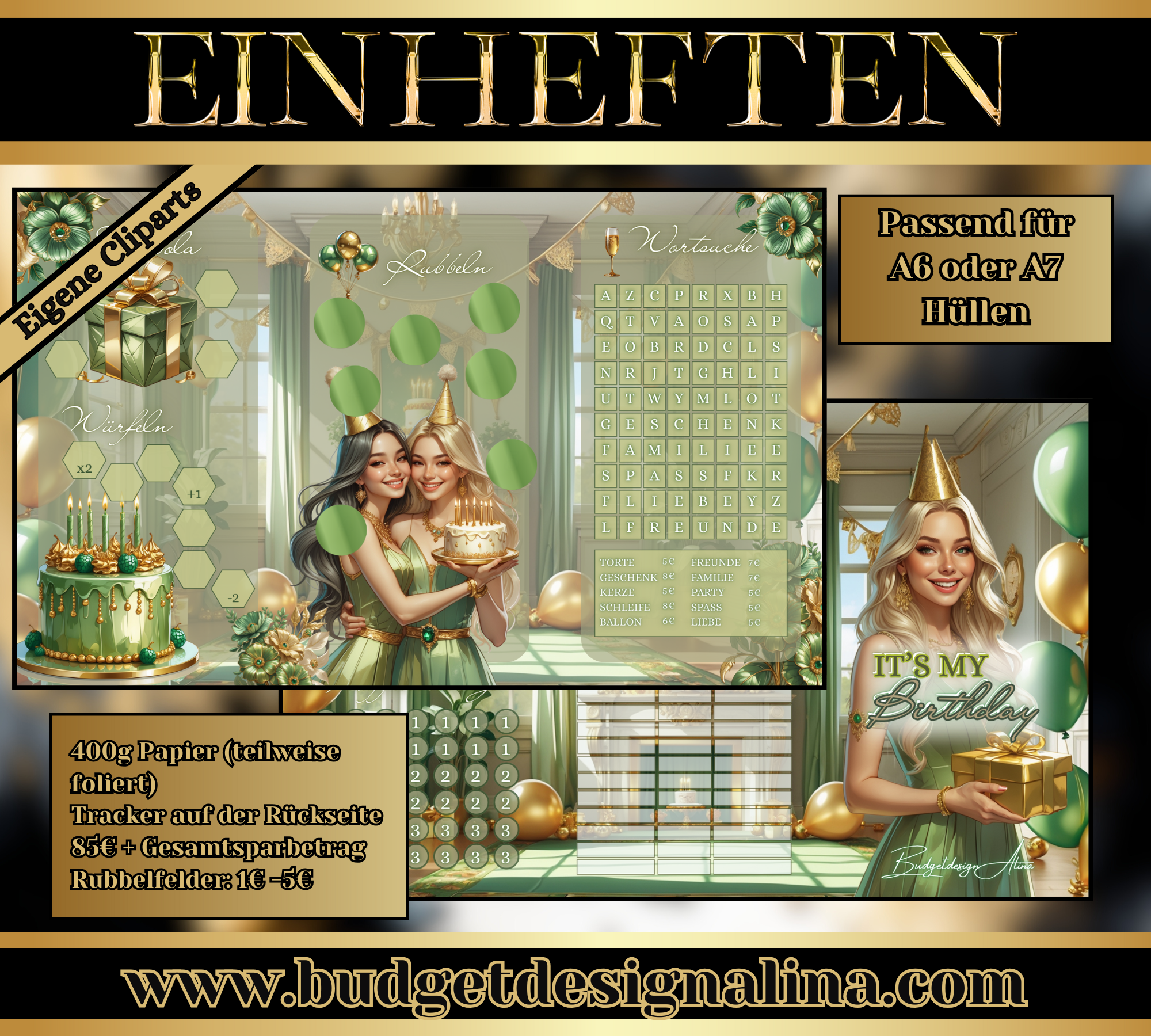 Its my Birthday Einheftchallenge