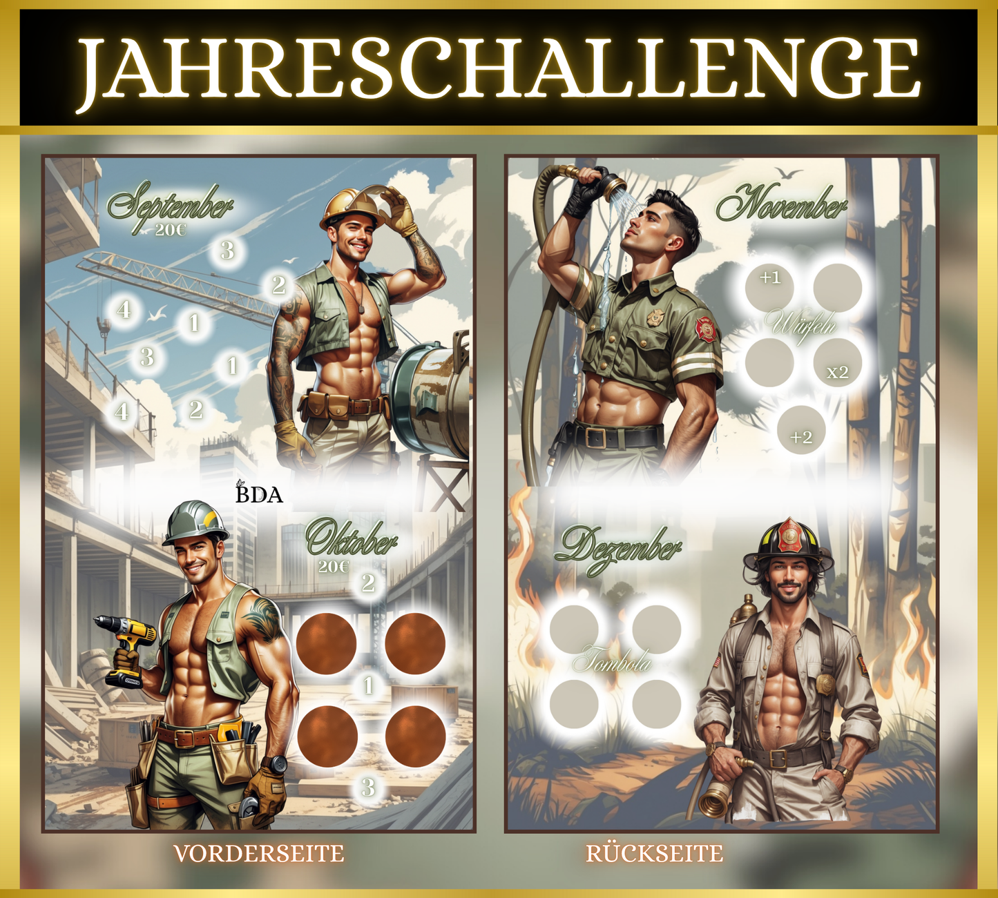 Jahreschallenge Hot Boys (zum einheften)