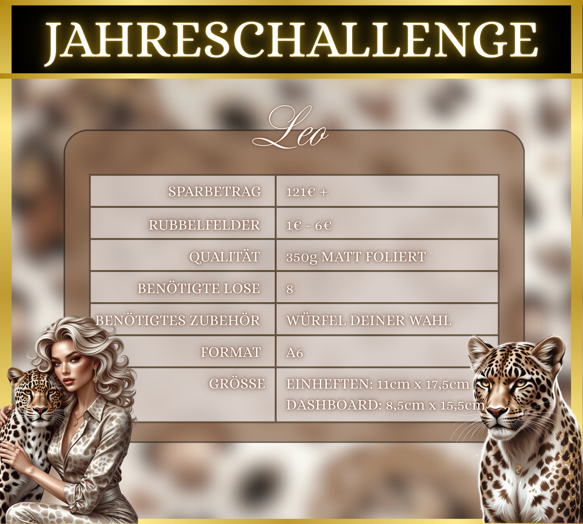 Jahreschallenge Leo (zum einheften)