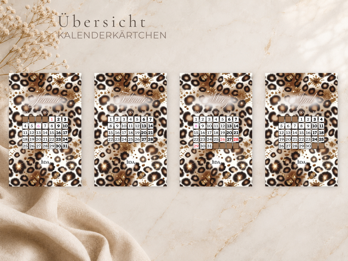 Kalenderkärtchen LEO