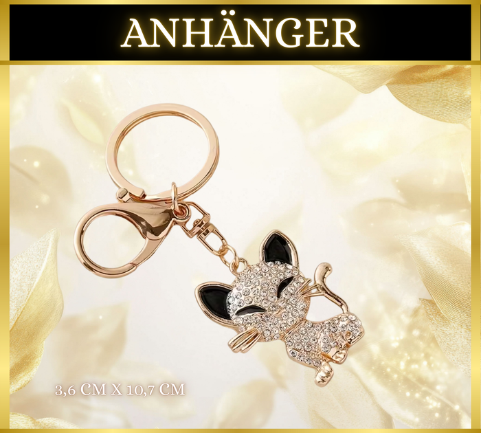 Anhänger Katze Strass
