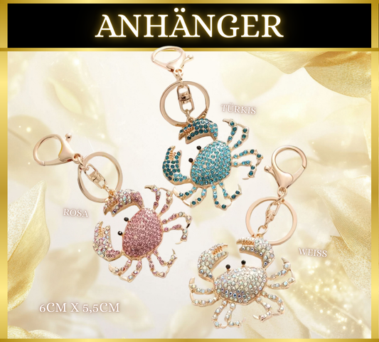 Anhänger Krebs Strass