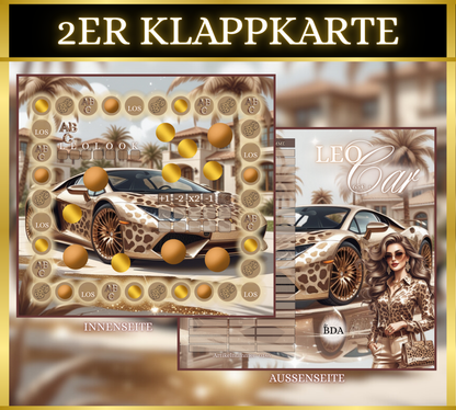 Leo Car 2er Klappkarte