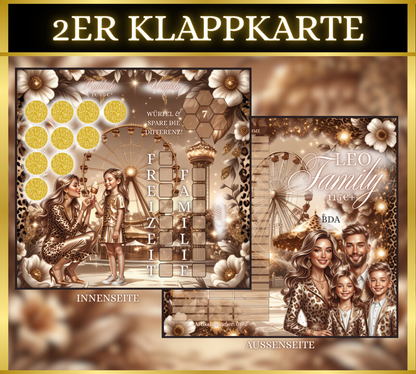 Leo Family 2er Klappkarte
