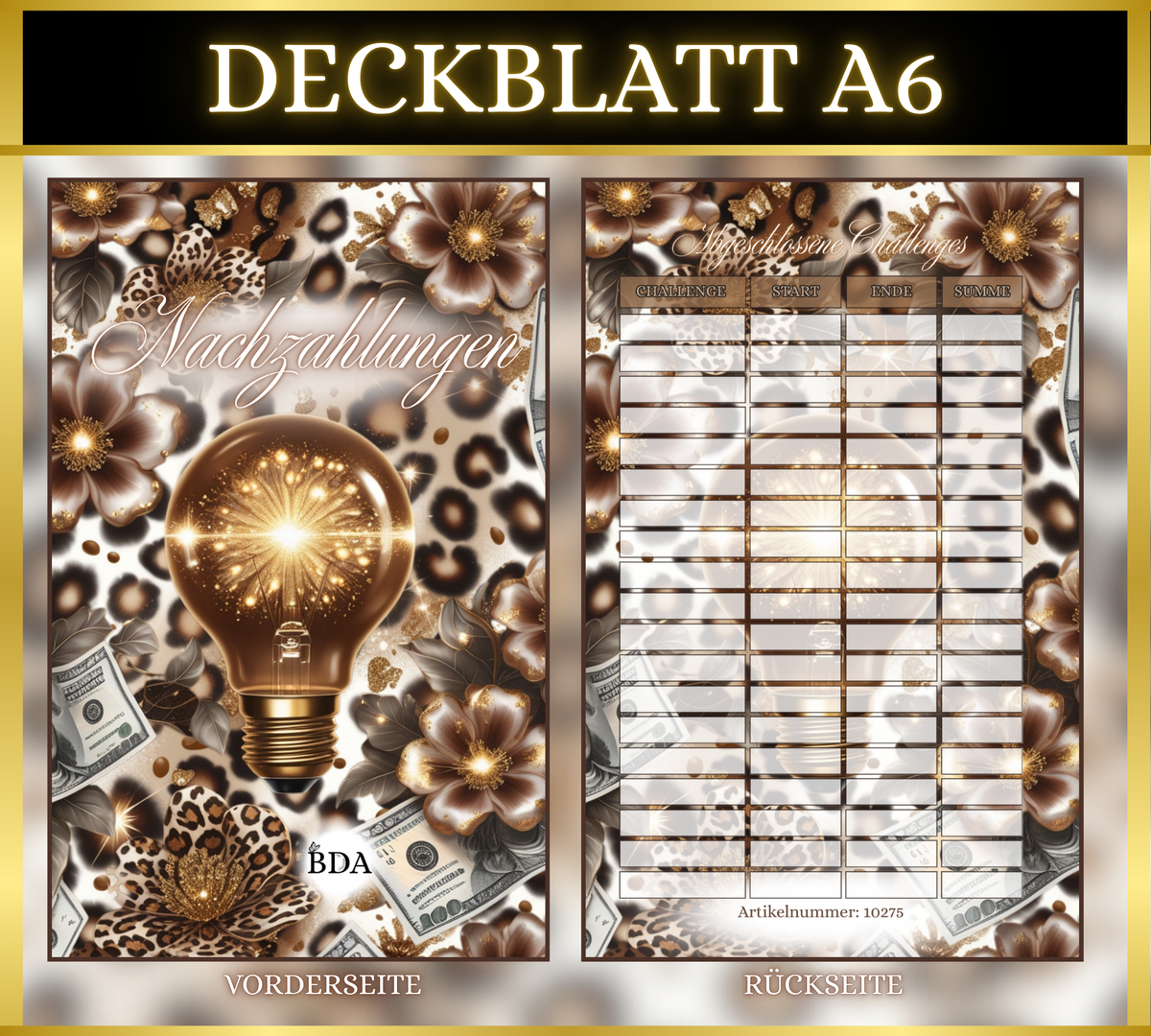 A6 Deckblatt MATT foliert - LEO Nachzahlungen