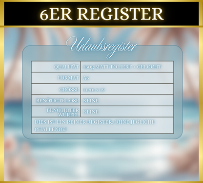 Register "Zufallschallenges" Urlaub