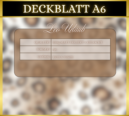 Leo Deckblatt (matt foliert) - Urlaub