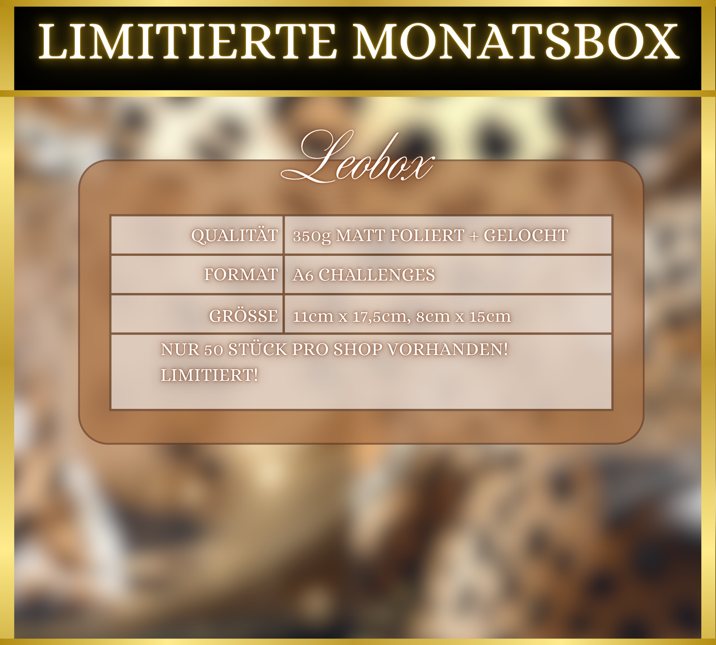 MAI - Monatsbox ISALINA - Kooperation Isa Studio & BDA
