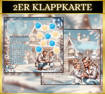 Magical Christmas 2er Klappkarte