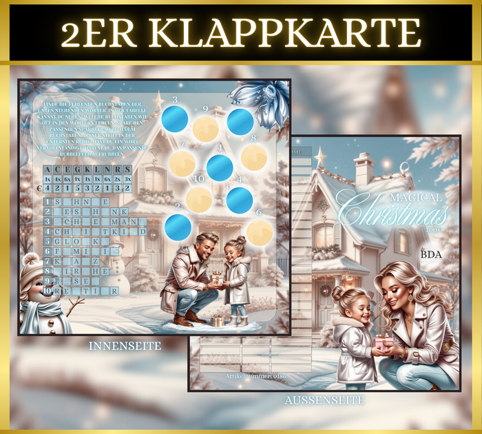 Magical Christmas 2er Klappkarte