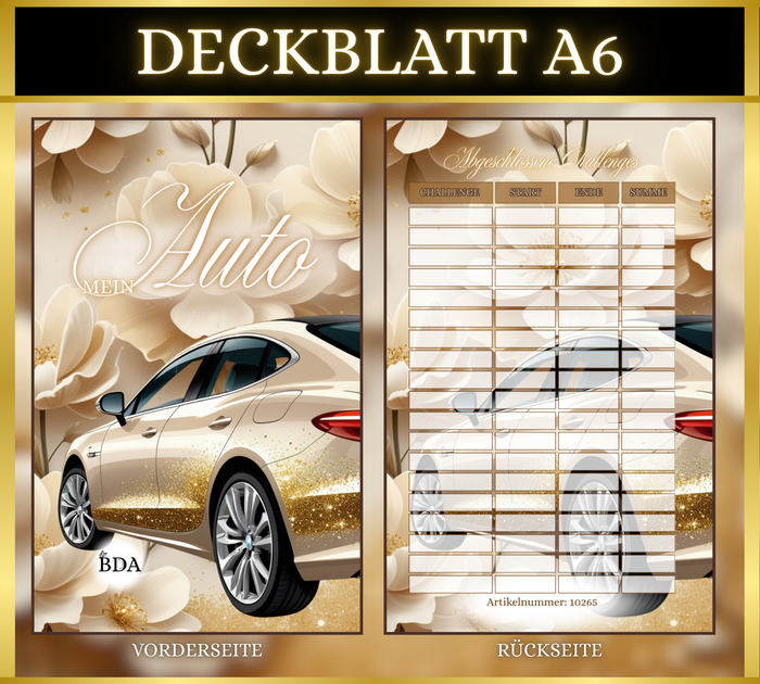 A6 Deckblatt MATT foliert - Mein Auto