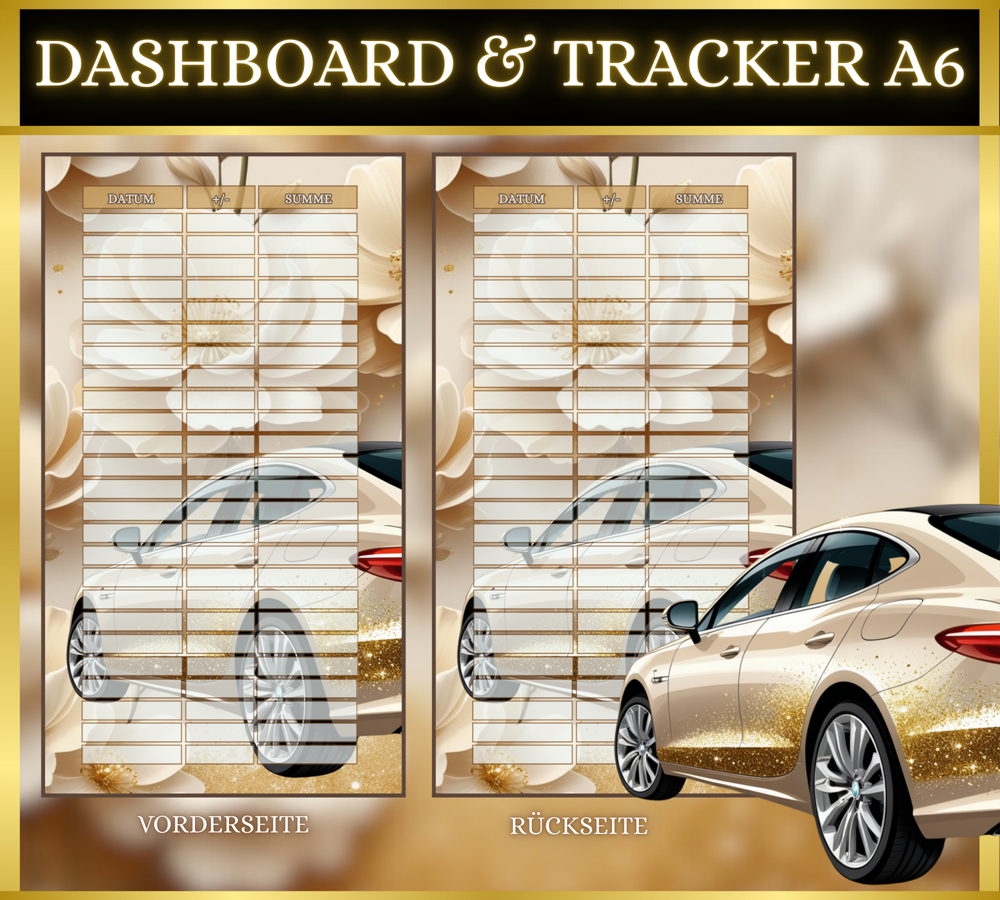 A6 Dashboard & Tracker MATT foliert - Mein Auto