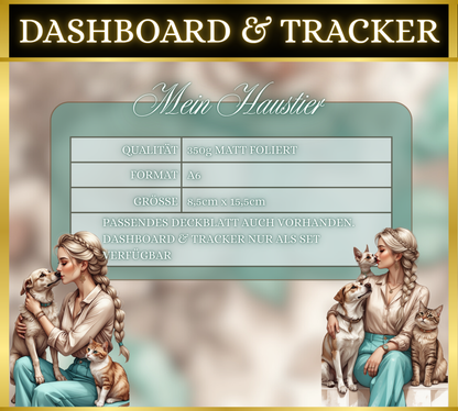 A6 Dashboard & Tracker MATT foliert - Mein Haustier