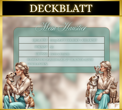 A6 Deckblatt MATT foliert - Mein Haustier