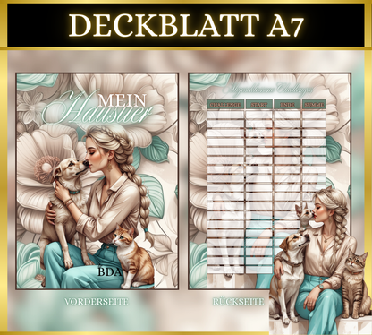 A7 Deckblatt MATT foliert - Mein Haustier