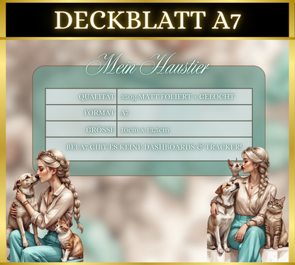 A7 Deckblatt MATT foliert - Mein Haustier