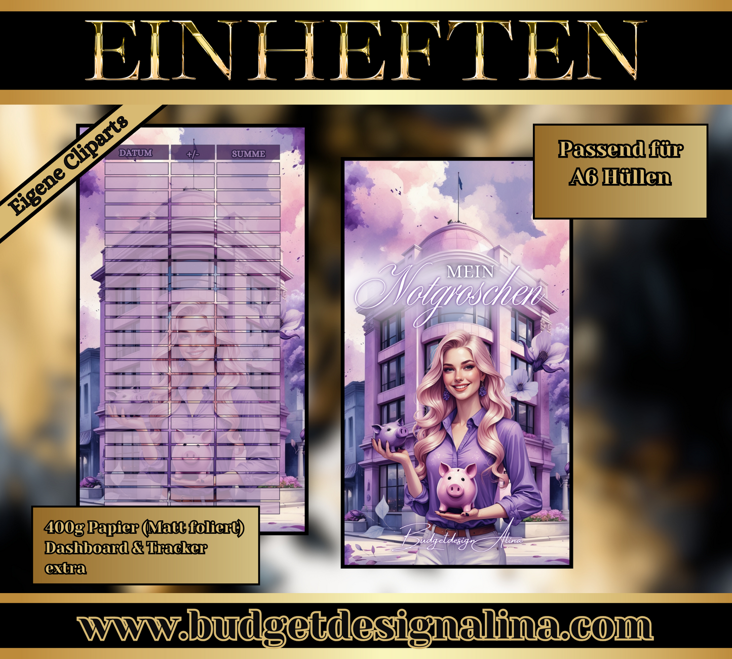 Mein Notgroschen - Mini Jahreschallenge/Einheftchallenge