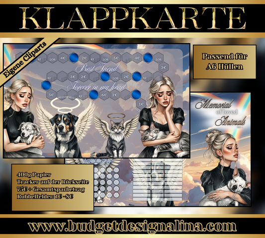 Memorial of loved Animals 3er Klappkarte