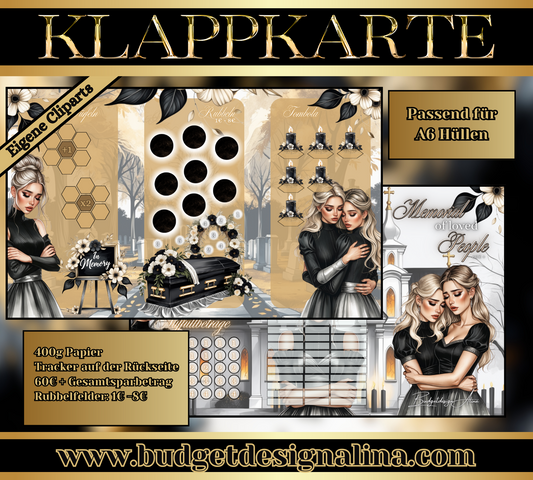 Memorial of loved People 3er Klappkarte