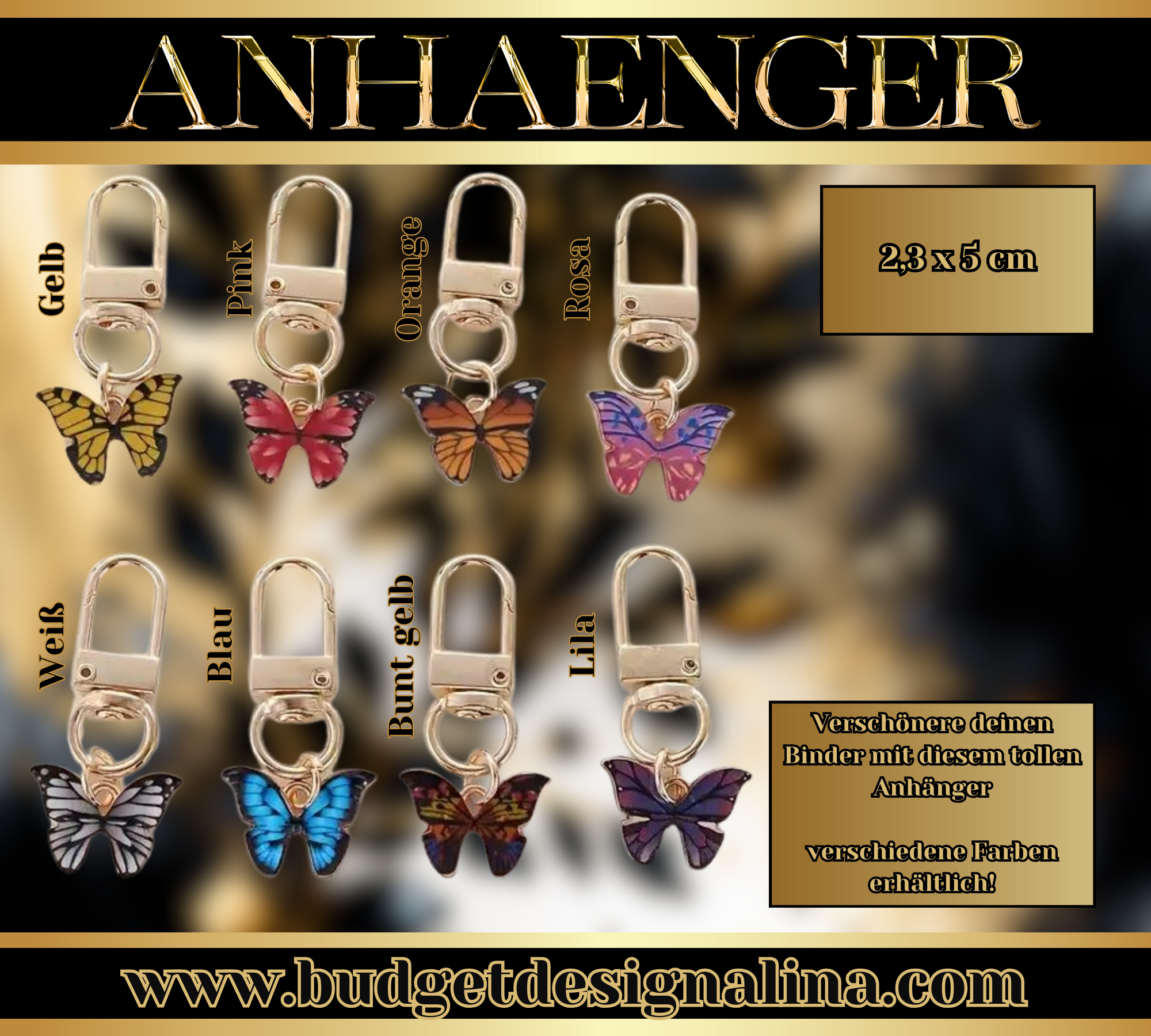 Anhänger Muster Schmetterling