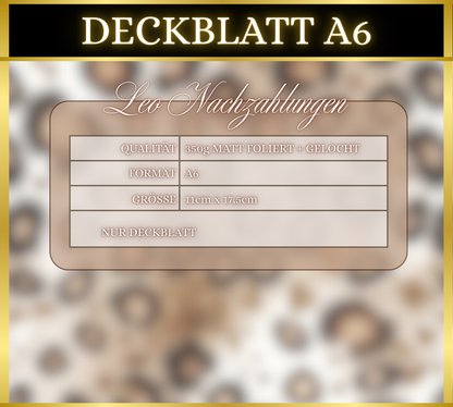 A6 Deckblatt MATT foliert - LEO Nachzahlungen