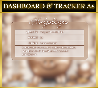 A6 Dashboard & Tracker MATT foliert - Notgroschen