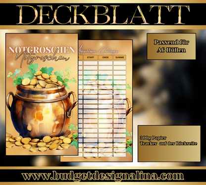 ABVERKAUF Deckblätter für deine Sparziele