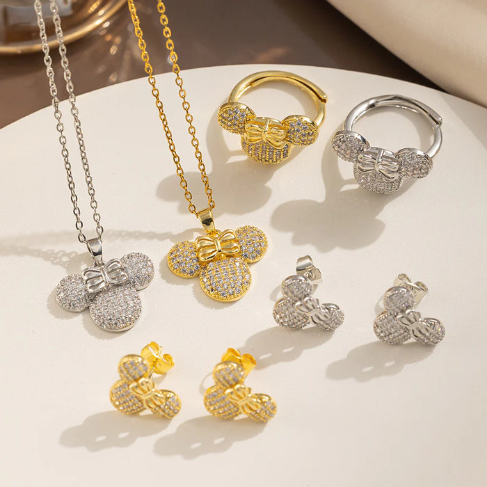 Schmuckset MOUSE (Ring, Kette & Ohrstecker)